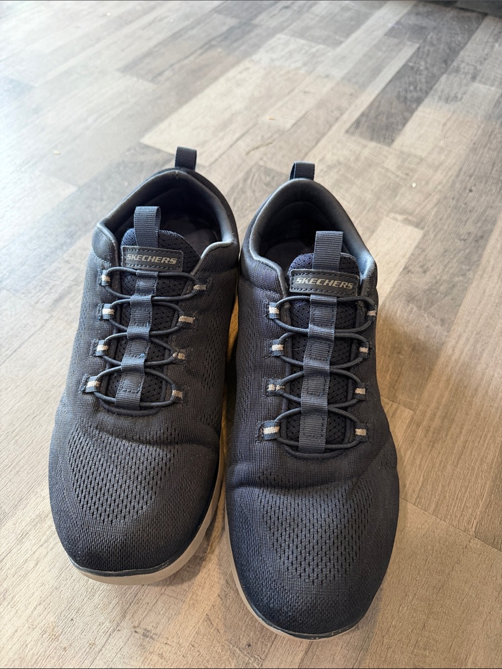 Skechers Men's Dark‎ Navy Slip-On Knit Athletic Sneakers 10.5